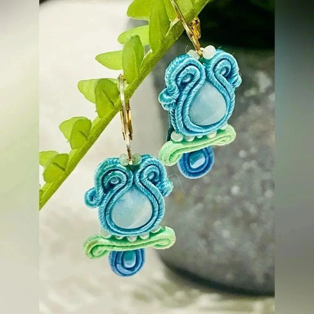 Handmade earrings.  Almost vintage